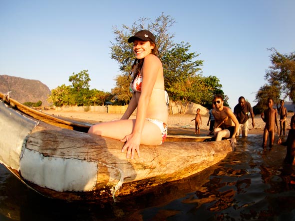 Candice McCarthy - setting sail in Malawi